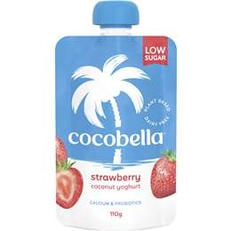 Cocobella Yoghurt Pouch Strawberry  110g