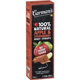 Carman's Fruit Straps Apple & Strawberry Twin Packs 5 Pack