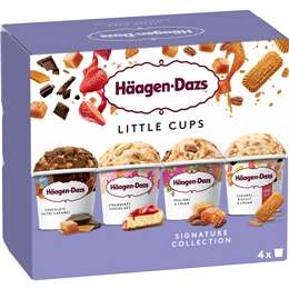 Haagen-dazs Signature Collection Ice Cream Little Cups 4x95ml