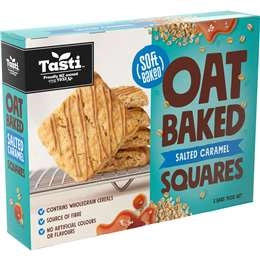 Tasti Oat Baked Squares Salted Caramel 5 Pack 150g