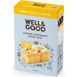 Well & Good Lemon Coconut Cake Mix  475g