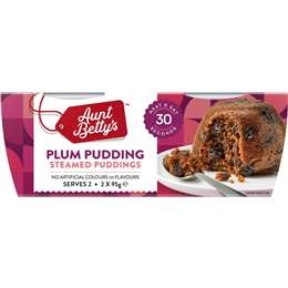 Aunt Betty's Plum Pudding 95g X 2 Pack