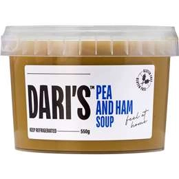 Dari's Pea & Ham Soup  550g