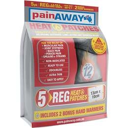 Pain Away Heat Patches  5 Pack