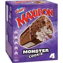 Peters Maxibon Monster Cookie Dessert Bars 4 Pack