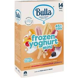 Bulla Mini Frozen Yoghurt Assorted Flavours 14 Pack