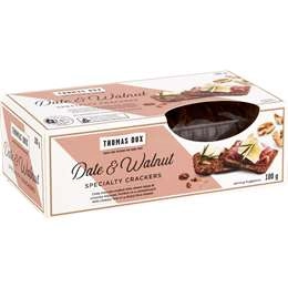 Thomas Dux Date & Walnut Crackers  100g