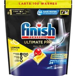 Finish Ultimate Pro All In 1 Lemon 100 Pack