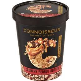 Connoisseur Gourmet Ice Cream Crunchy Peanut Butter Salted Caramel 1l