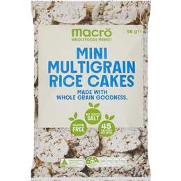 Macro Wholefoods Market Mini Multigrain Rice Cakes  58g