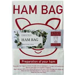 Christmas Ham Bag Pig Red Each