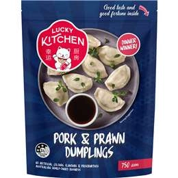 Lucky Kitchen Pork & Prawn Dumplings 750g