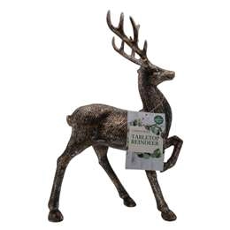 Christmas Large Metallic Reindeer Bronze  Each