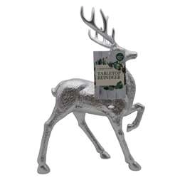 Christmas Large Metallic Reindeer Silver  Each