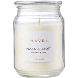 Haven Poolside Resort Coconut & Lime Soy Blend Candle 