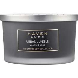 Haven Luxe Urban Jungle Vanilla Sage Signature Soy Blend Candle 