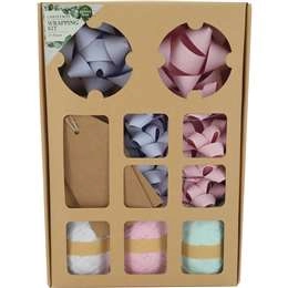 Christmas 17 Piece Wrapping Kit Pastel Each