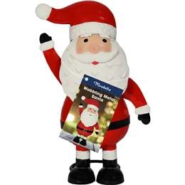 Mirabella Christmas Wobbling Metal Santa Each