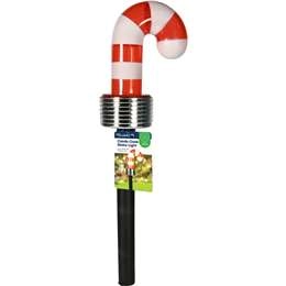 Mirabella Christmas Solar Powered Candy Cane Stake Light Each