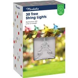 Mirabella Christmas Solar Powered 30 Tree String Lights 2.9m Each