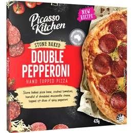 Picasso Kitchen Stone Baked Pizza Double Pepperoni 420g