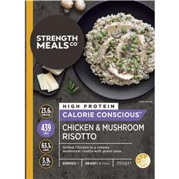 Strength Meals Co Calorie Conscious Chicken & Mushroom Risotto 350g