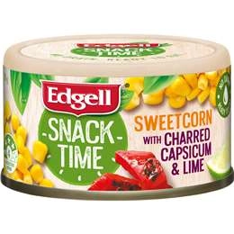 Edgell Snack Time Sweet Corn Salad Topper With Capsicum & Lime 70g