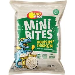 Sunrice Mini Bites Chicken Multipack Kids Lunchbox Snacks 6 Pack