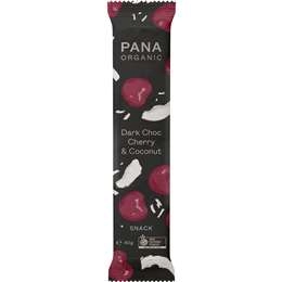 Pana Organic Dark Chocolate Cherry & Coconut Snack Bar 40g