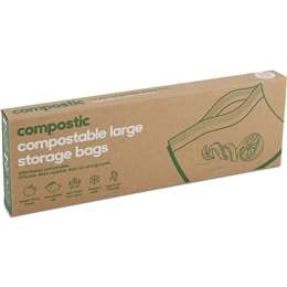 Compostic Compostable Large Storage Bags 10 Pack