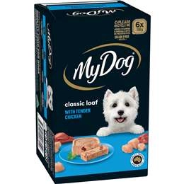 My Dog Chicken Supreme Loaf Classics Wet Dog Food Trays 100g X6 Pack