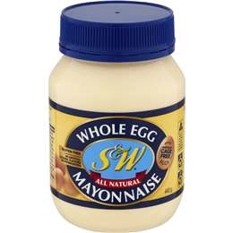 S&w Mayonnaise Whole Egg 440g