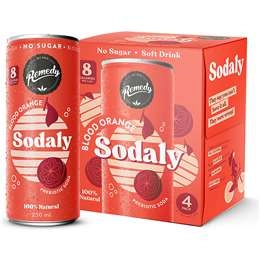 Remedy Sodaly Blood Orange  4 X 250ml