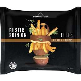 Potato Utopia Rustic Skin On Fries  700g