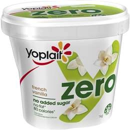 Yoplait Forme Zero No Added Sugar Yoghurt French Vanilla 1kg