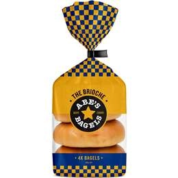 Abe's Bagels Brioche Bagels  4 Pack