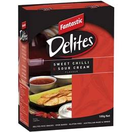 Fantastic Delites Snacks Sweet Chilli & Sour Cream 100g