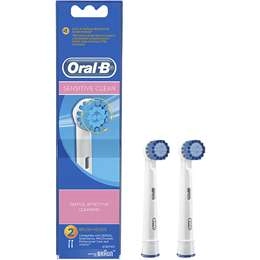 Oral-b Sensitive Clean Electric Toothbrush Replacement Heads 2 Pack