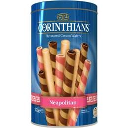 Corinthians Cream Wafers Cookies & Neapolitan 350g