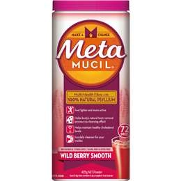 Metamucil Wild Berry Smooth Fibre Powder 72 Doses 425g