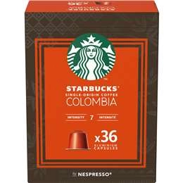 Starbucks By Nespresso Single Origin Colombia Coffee Pods Capsules 36 Pack