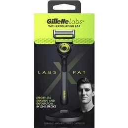 Gillette Labs Pat Razor Handle Stand & 2 Cartridges Blade Pack Each