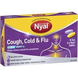 Nyal Tablets Cold And Flu 18 Day & 6 Night 24 Pack