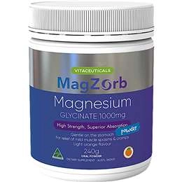 Vitaceuticals Magzorb Magnesium Glycinate 1000mg Powder 240g