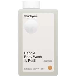 Thankyou. Hand & Body Wash Refill Sweet Orange & Almond 1l