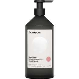 Thankyou. Body Wash Botanical Geranium Rose & Wood Pump 1l