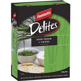 Fantastic Delites Snacks Sour Cream & Chives 100g