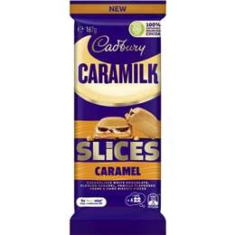 Cadbury Caramilk Caramel Slices Chocolate Block 167g