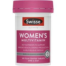 Swisse Ultivite Women's Multi Vitamin Tablets 60 Pack