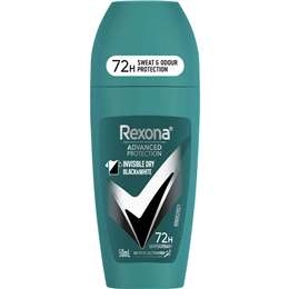 Rexona Roll On Deodorant Invisible Dry Black & White 50ml